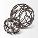 Silver Metal Tree Branch Sculpture - Homeroots - Flyclothing LLC