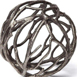 Silver Metal Tree Branch Sculpture - Homeroots - Flyclothing LLC