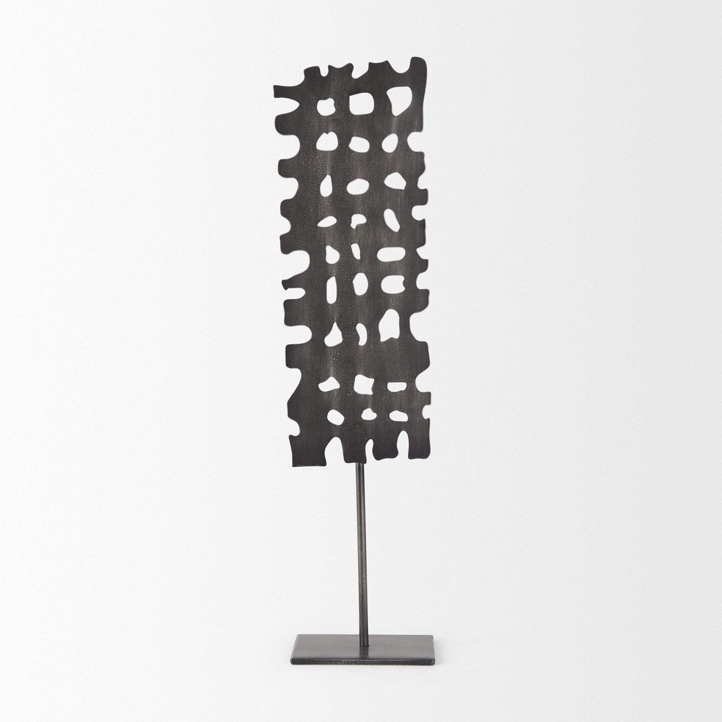 Gray Metal Decor Piece - Homeroots - Flyclothing LLC