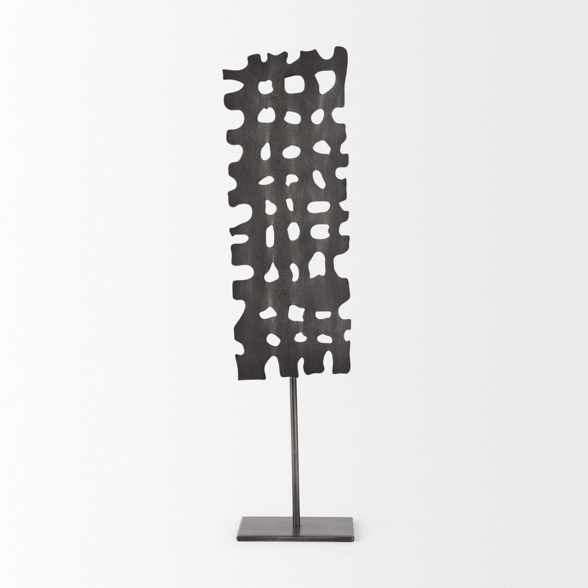 Gray Metal Decor Piece - Homeroots - Flyclothing LLC
