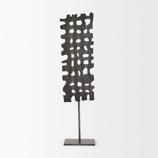 Gray Metal Decor Piece - Homeroots - Flyclothing LLC