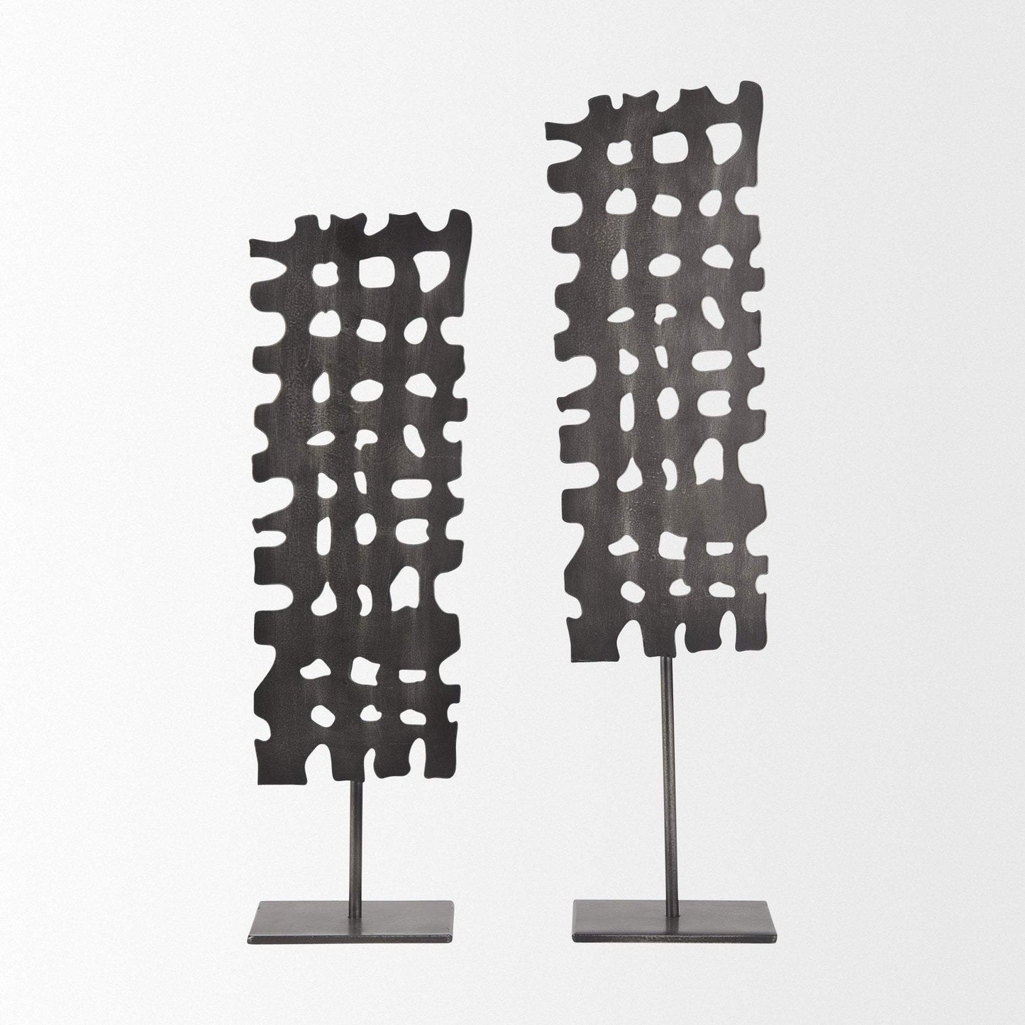 Gray Metal Decor Piece - Homeroots - Flyclothing LLC