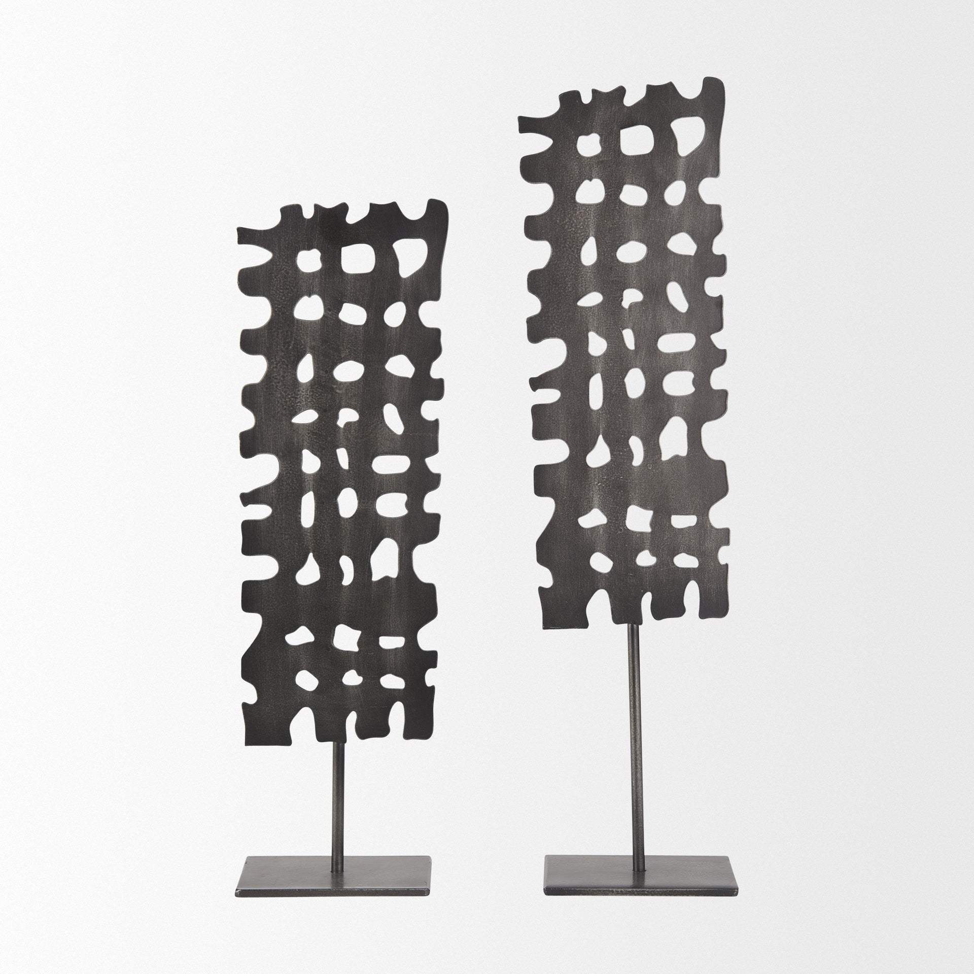 Gray Metal Decor Piece - Homeroots - Flyclothing LLC