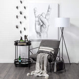 12" Gunmetal Gray Metal Abstract Geometric Tabletop Sculpture - Homeroots - Flyclothing LLC