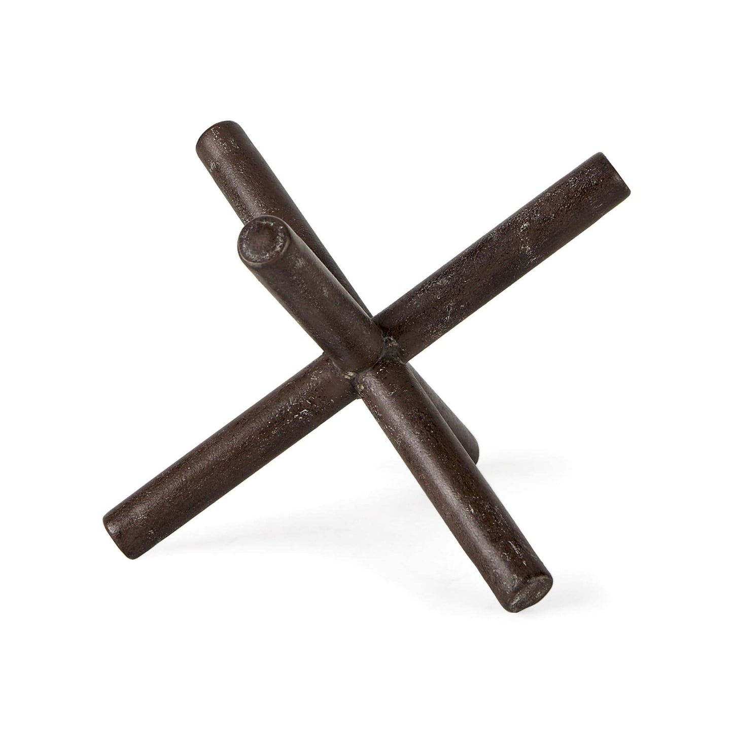 8" Rustic Metal X Decorative Sculpture - Homeroots - Flyclothing LLC