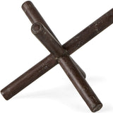 8" Rustic Metal X Decorative Sculpture - Homeroots