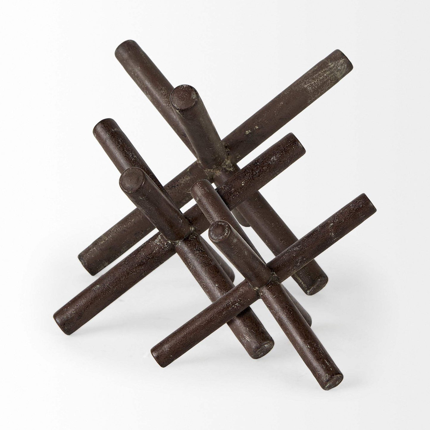 8" Rustic Metal X Decorative Sculpture - Homeroots - Flyclothing LLC