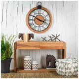 8" Rustic Metal X Decorative Sculpture - Homeroots