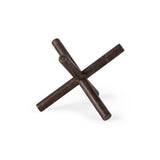 5" Brown Rustic Metal X Decorative Tabletop Sculpture - Homeroots - Flyclothing LLC