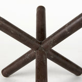 5" Brown Rustic Metal X Decorative Tabletop Sculpture - Homeroots