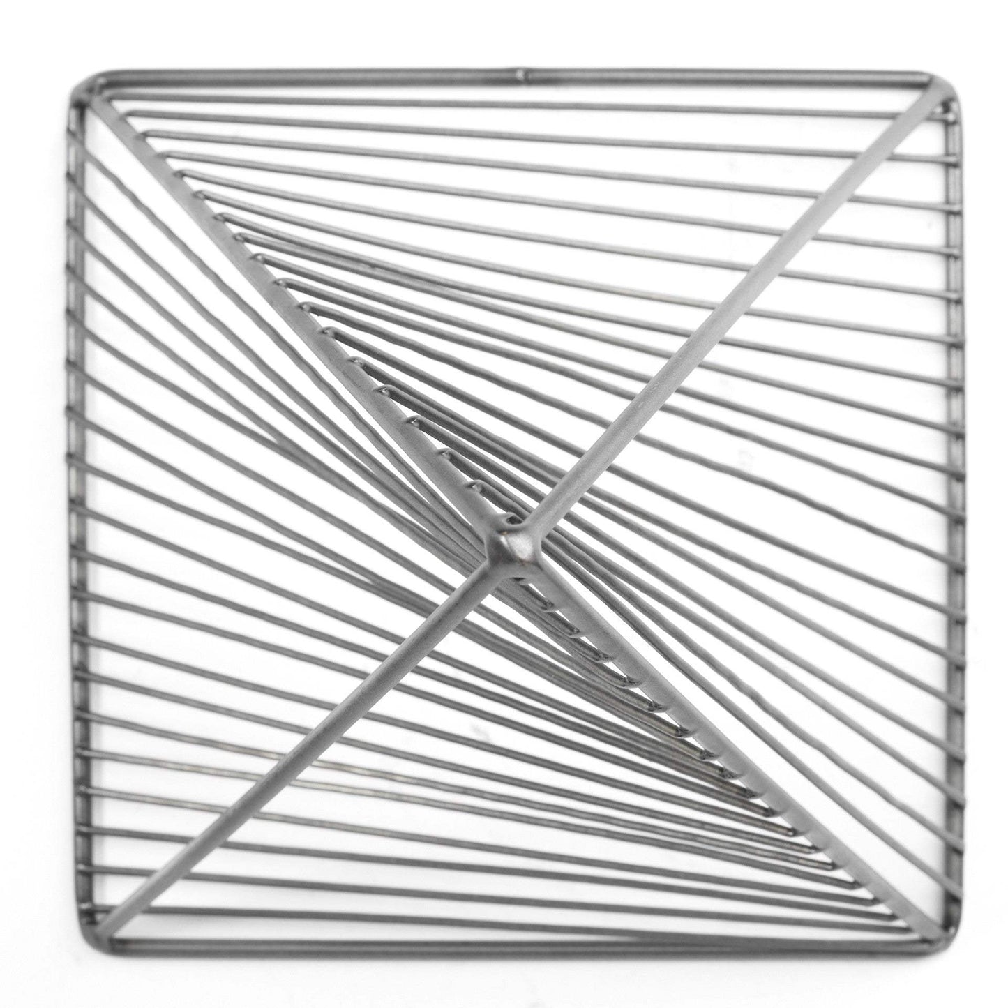 Contemporary Gray Metal Triangular Decor Piece - Homeroots - Flyclothing LLC