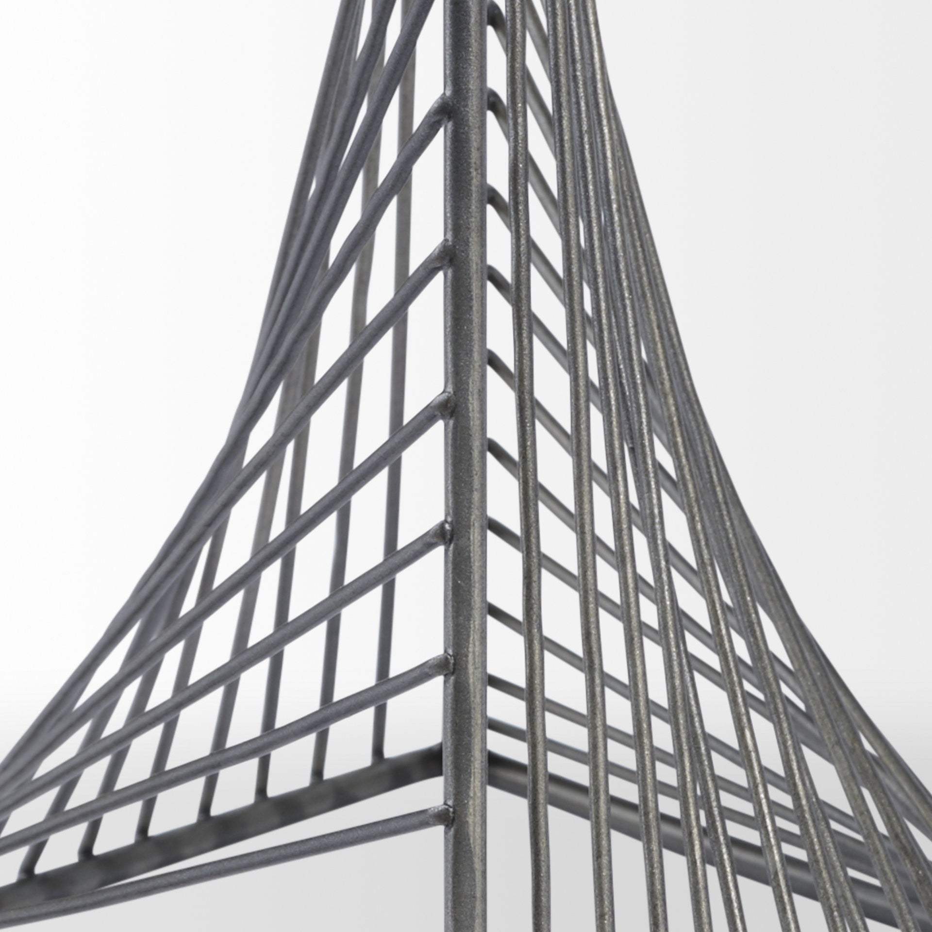 Contemporary Gray Metal Triangular Decor Piece - Homeroots - Flyclothing LLC