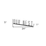 24" Black Metal Our Nest Tabletop Sculpture - Homeroots - Flyclothing LLC