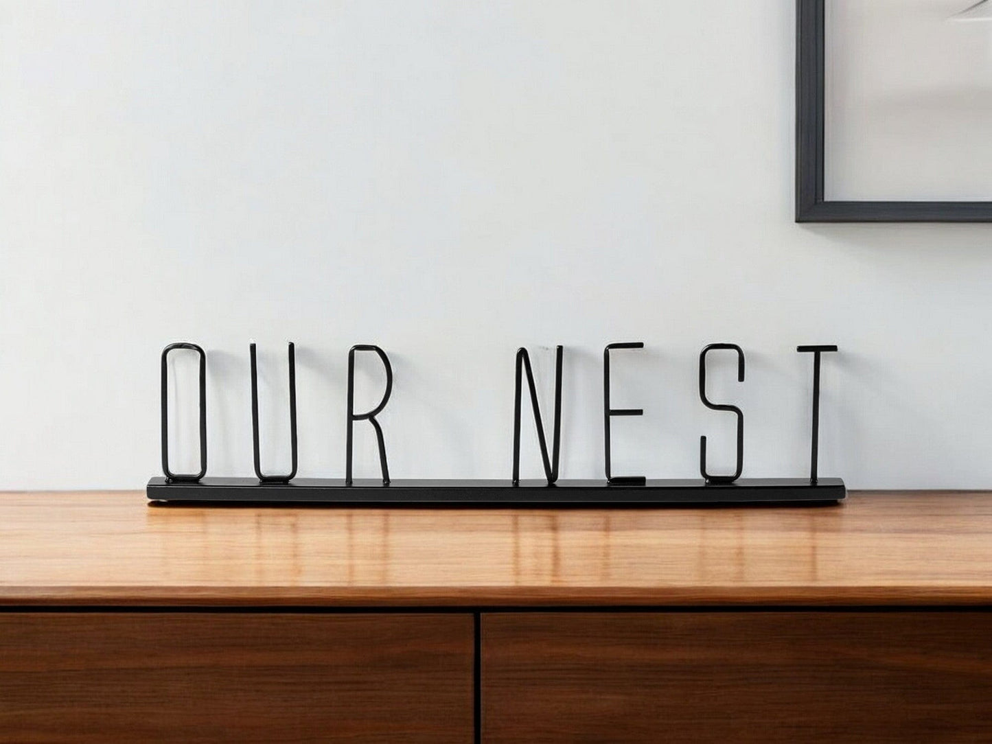 24" Black Metal Our Nest Tabletop Sculpture - Homeroots - Flyclothing LLC