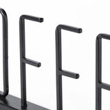 5" Black Metal Coffee Tabletop Sign - Homeroots - Flyclothing LLC