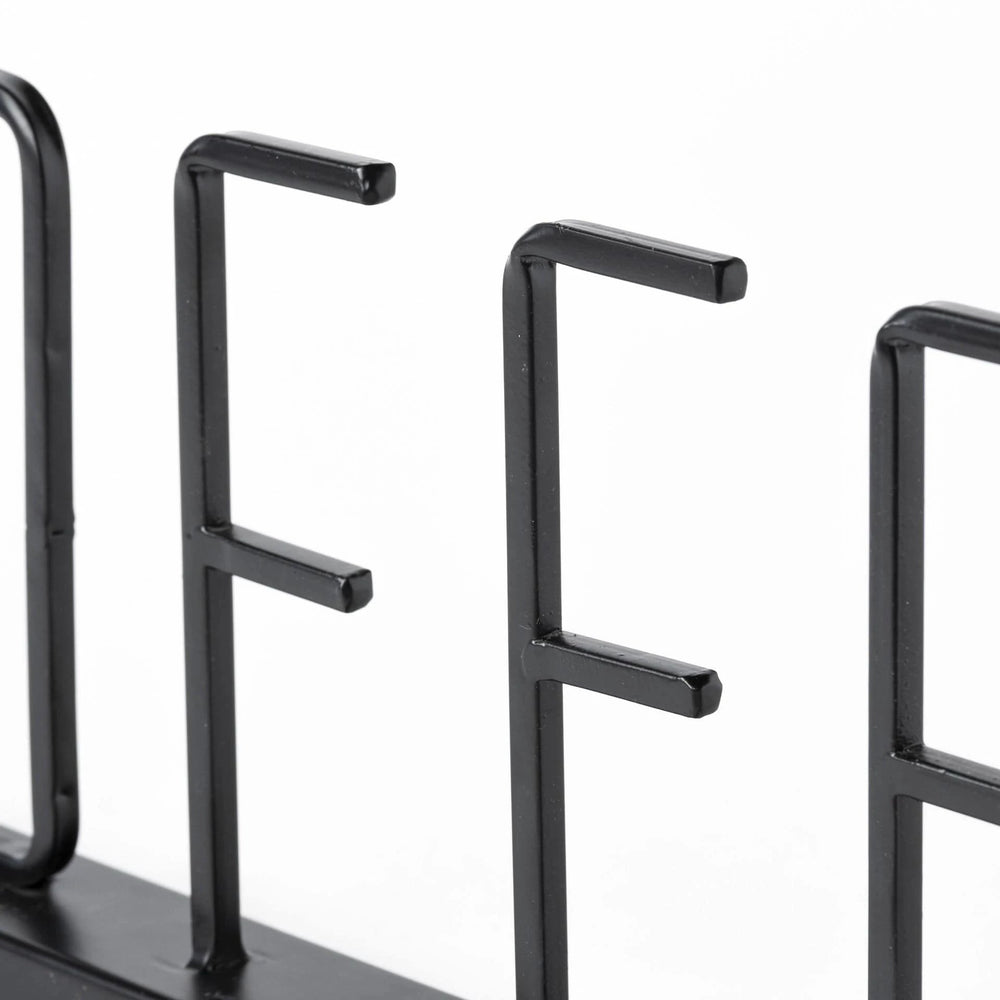 5" Black Metal Coffee Tabletop Sign - Homeroots