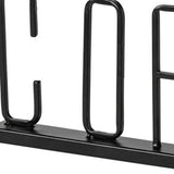 5" Black Metal Coffee Tabletop Sign - Homeroots - Flyclothing LLC