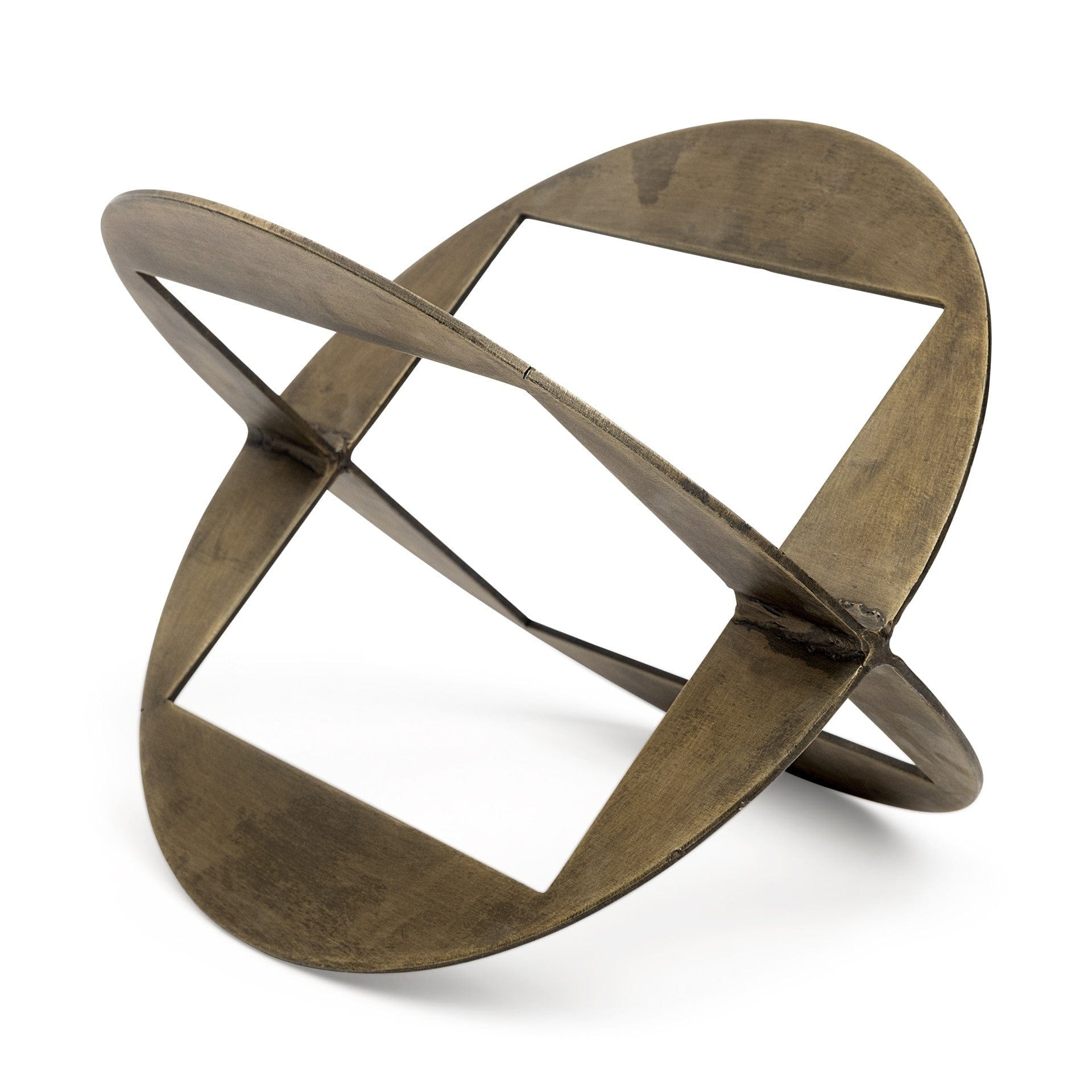 Gold Metal Geometric Decor Piece - Homeroots