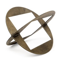 Gold Metal Geometric Decor Piece - Homeroots