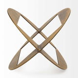 Gold Metal Geometric Decor Piece - Homeroots - Flyclothing LLC