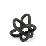 Petite Black Metal Chain Link Sculpture - Homeroots