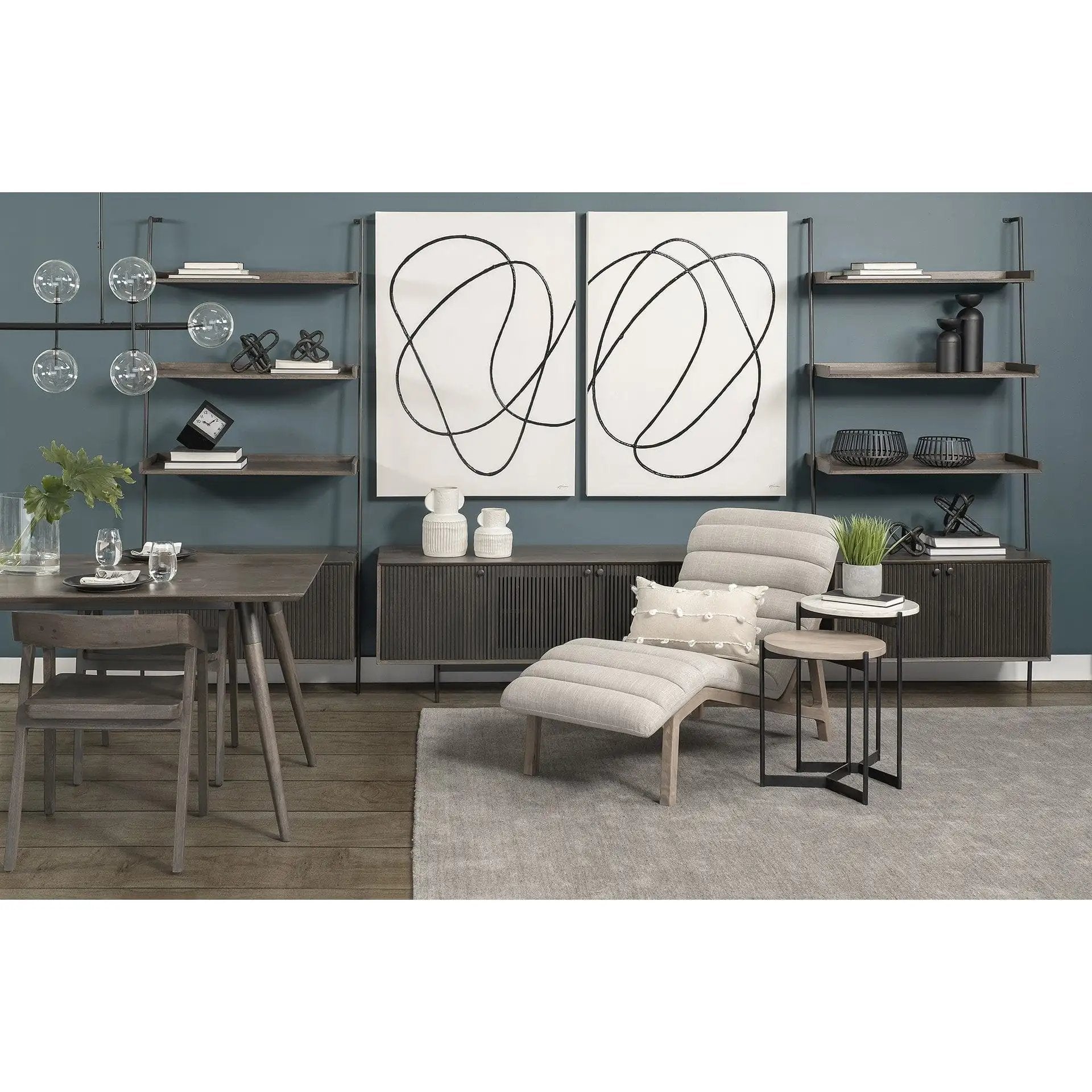 10" Black Metal Chain Link Tabletop Sculpture - Homeroots - Flyclothing LLC