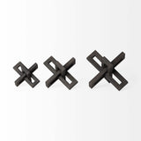 Set Of Three Black Metal Decorative Jacks - Homeroots - Flyclothing LLC