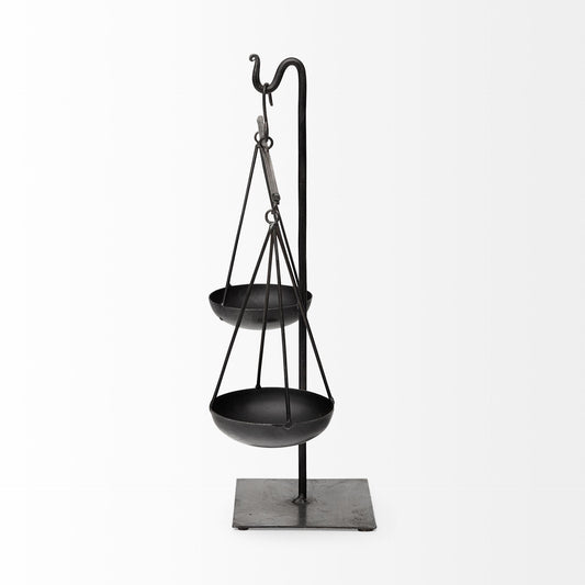 13" Libra Black Vintage Decorative Scale
