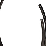 20" Black Iron Modern Abstract Tabletop Sculpture - Homeroots - Flyclothing LLC