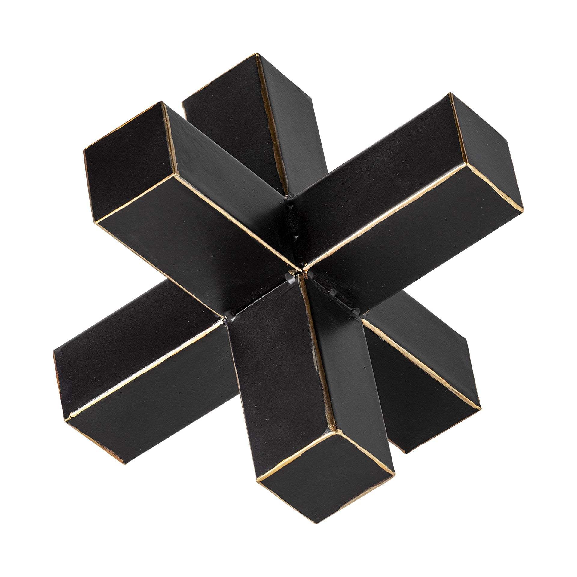 Jumbo Black And Gold Metal Decroative Jack - Homeroots - Flyclothing LLC