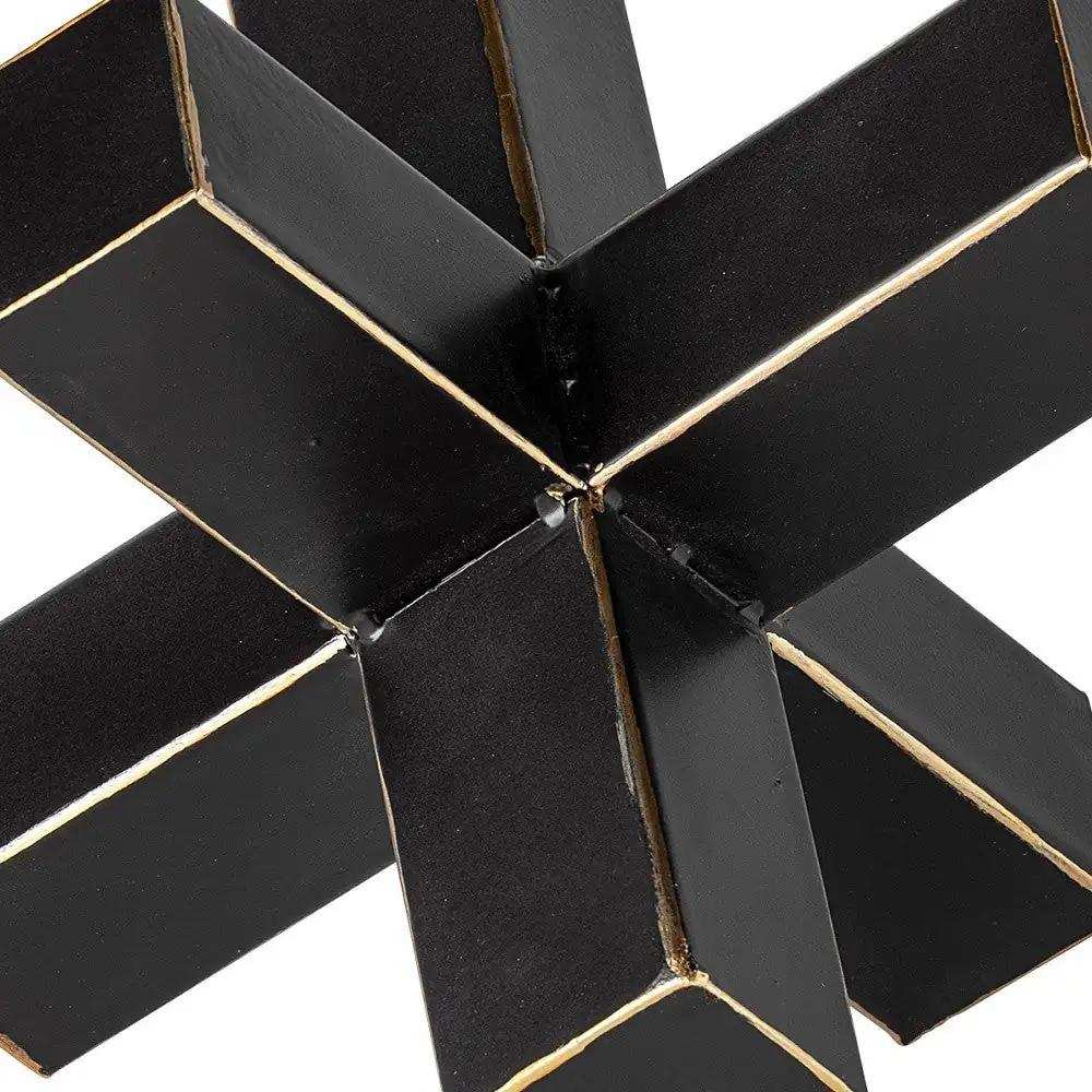 Jumbo Black And Gold Metal Decroative Jack - Homeroots - Flyclothing LLC