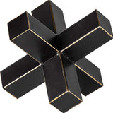 Jumbo Black And Gold Metal Decroative Jack - Homeroots - Flyclothing LLC