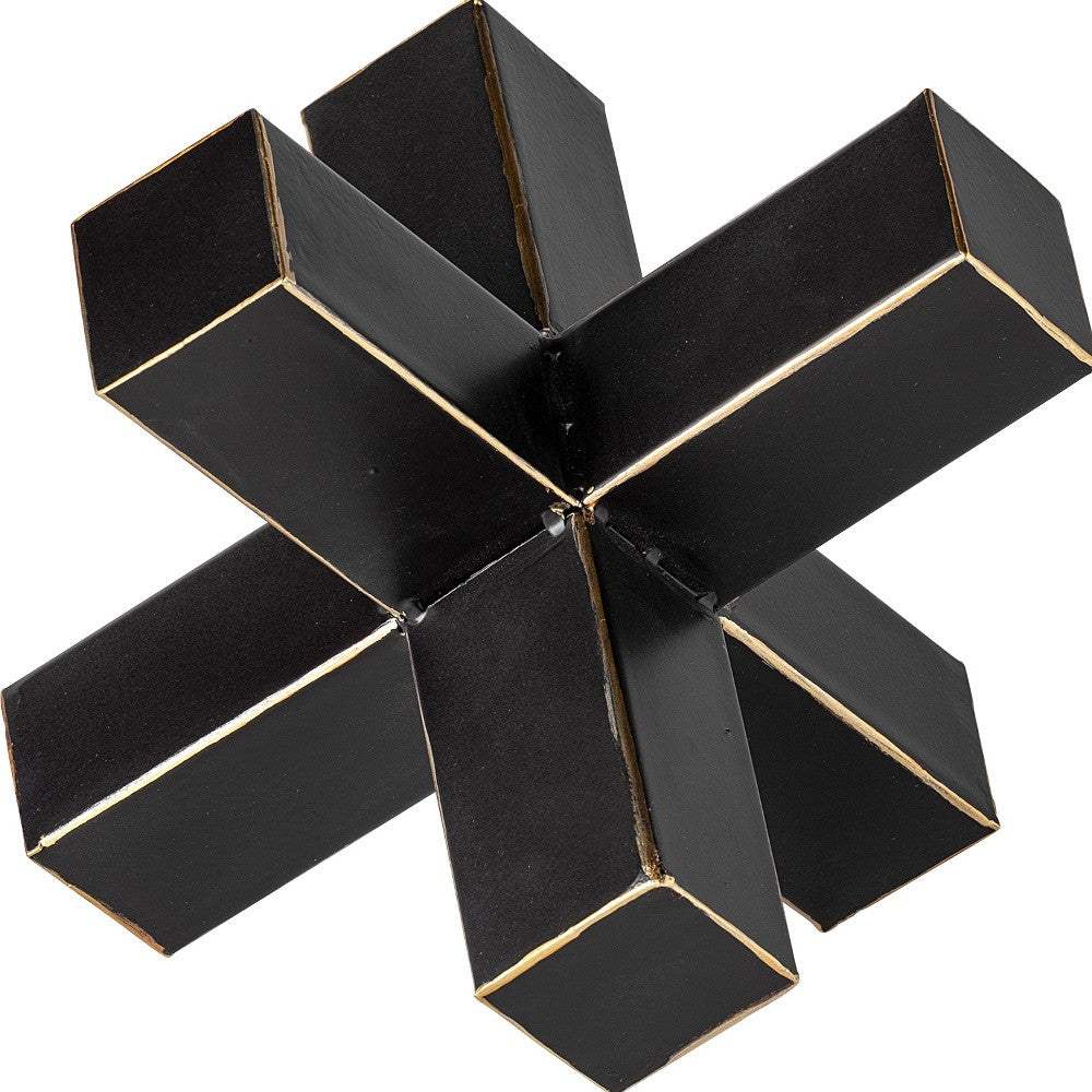 Jumbo Black And Gold Metal Decroative Jack - Homeroots - Flyclothing LLC