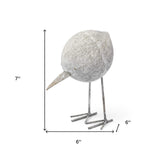 Off White Resin Bird Sculpture - Homeroots - Flyclothing LLC