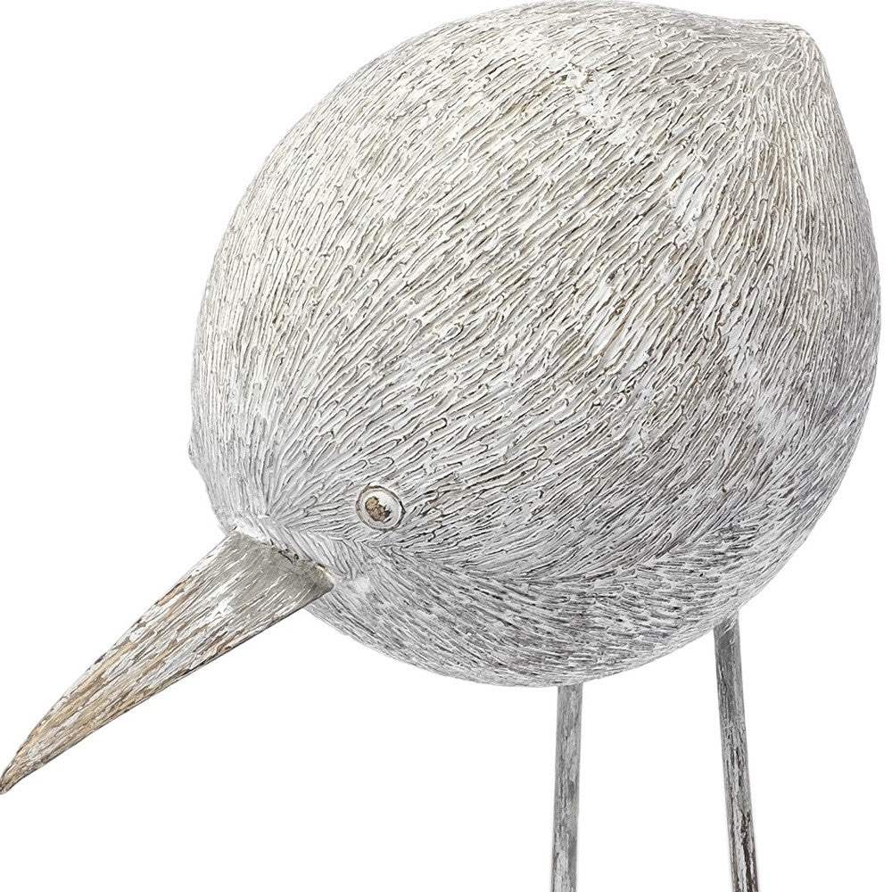 Off White Resin Bird Sculpture - Homeroots - Flyclothing LLC