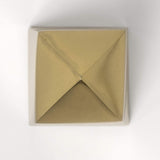 Set Of Two Gold Metal Elongated Pyramid Decor Pieces - Homeroots - Flyclothing LLC