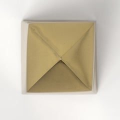 Set Of Two Gold Metal Elongated Pyramid Decor Pieces - Homeroots