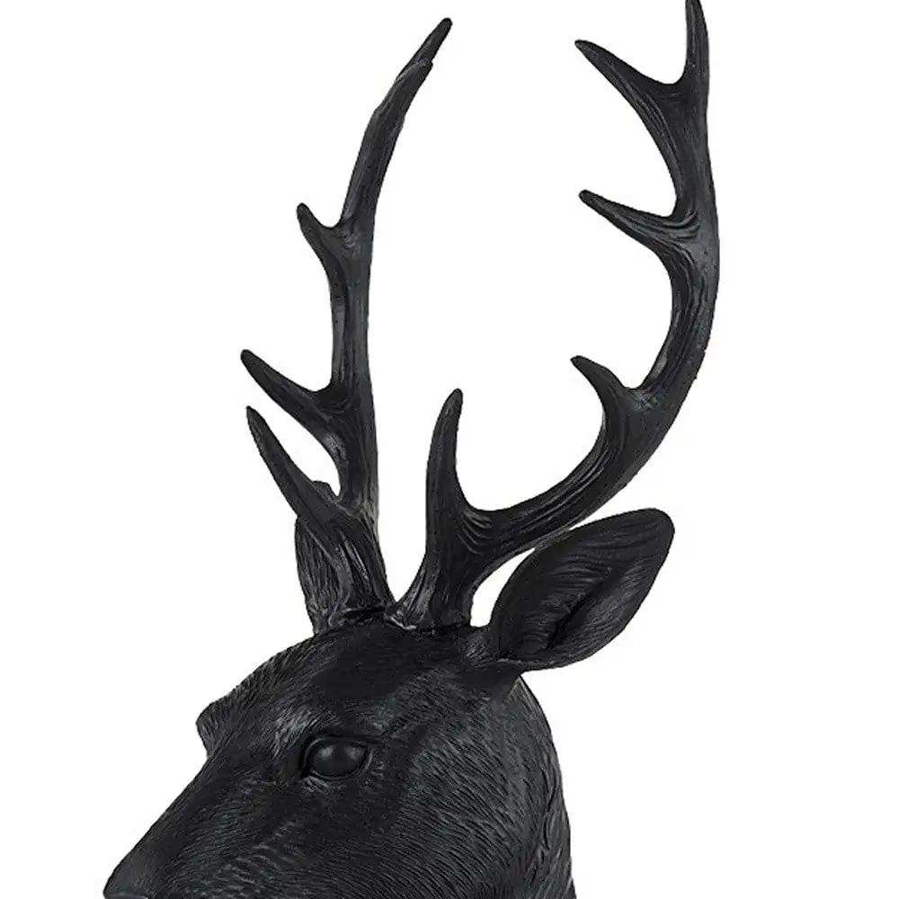 Black Resin Suited Deer Bust Sculpture - Homeroots - Flyclothing LLC