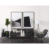 White Marble Geometric Square Sculpture - Homeroots - Flyclothing LLC