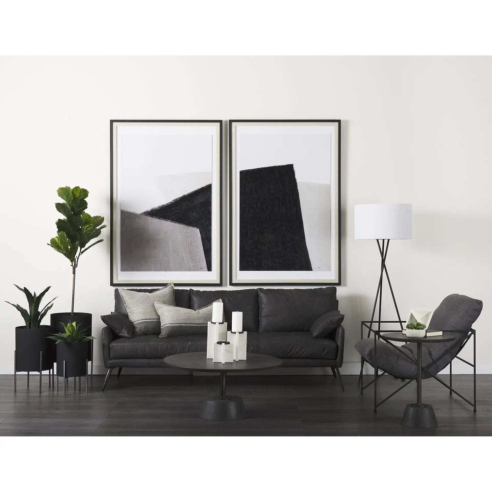 White Marble Geometric Square Sculpture - Homeroots - Flyclothing LLC