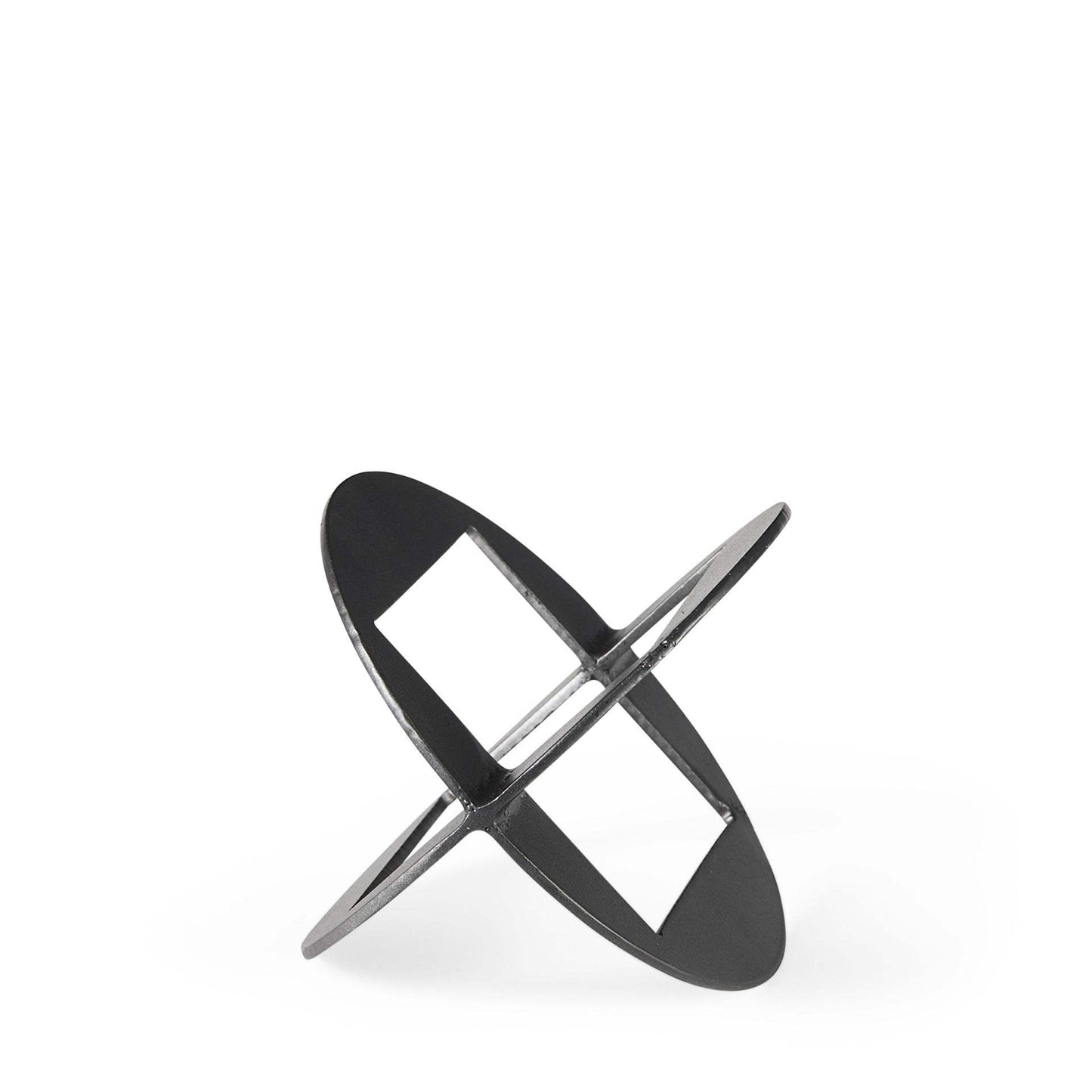 Petite Black Metal Geometric Decor Piece - Homeroots - Flyclothing LLC