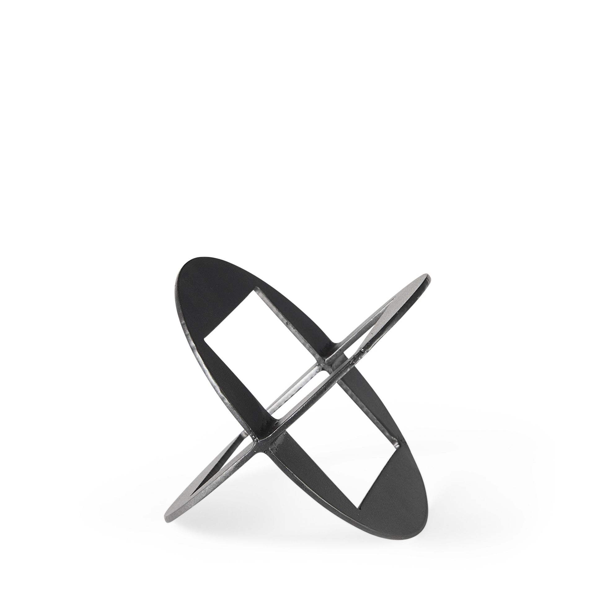 Petite Black Metal Geometric Decor Piece - Homeroots - Flyclothing LLC
