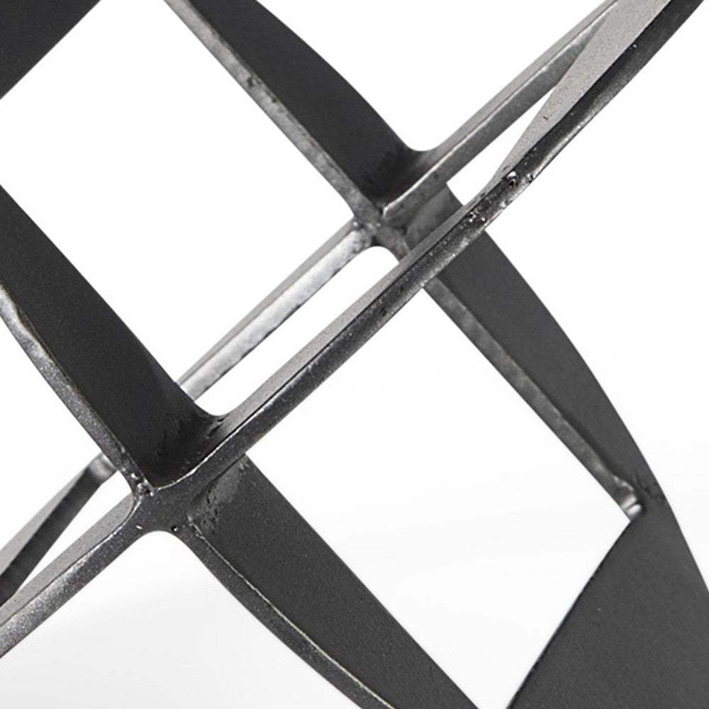 Petite Black Metal Geometric Decor Piece - Homeroots - Flyclothing LLC