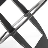 Petite Black Metal Geometric Decor Piece - Homeroots - Flyclothing LLC