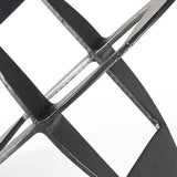 Petite Black Metal Geometric Decor Piece - Homeroots - Flyclothing LLC