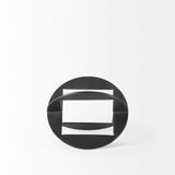 Petite Black Metal Geometric Decor Piece - Homeroots - Flyclothing LLC