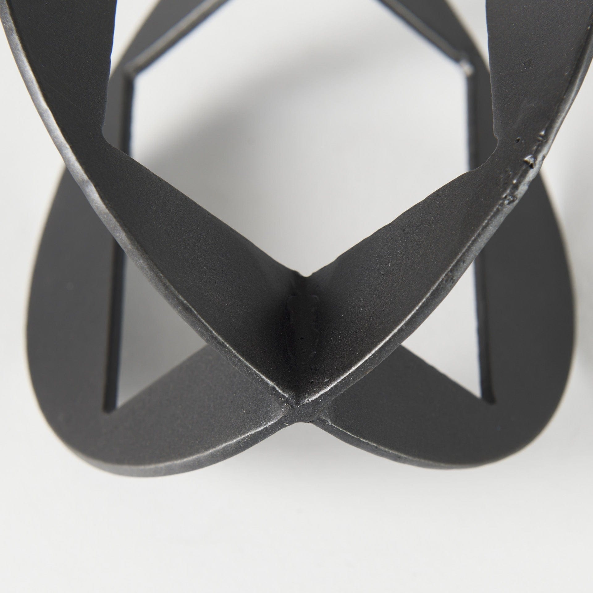 Petite Black Metal Geometric Decor Piece - Homeroots