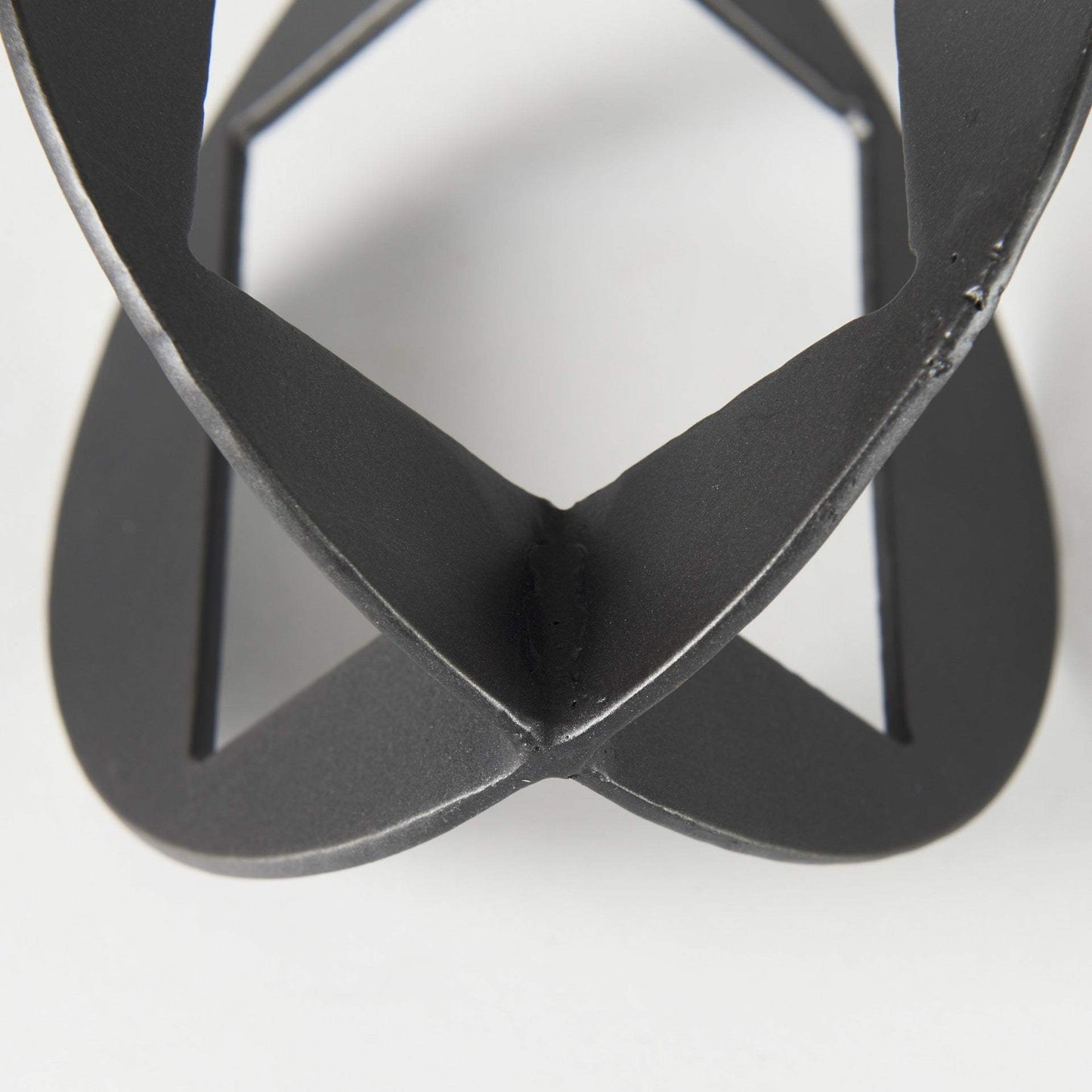 Petite Black Metal Geometric Decor Piece - Homeroots - Flyclothing LLC