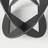 Petite Black Metal Geometric Decor Piece - Homeroots - Flyclothing LLC