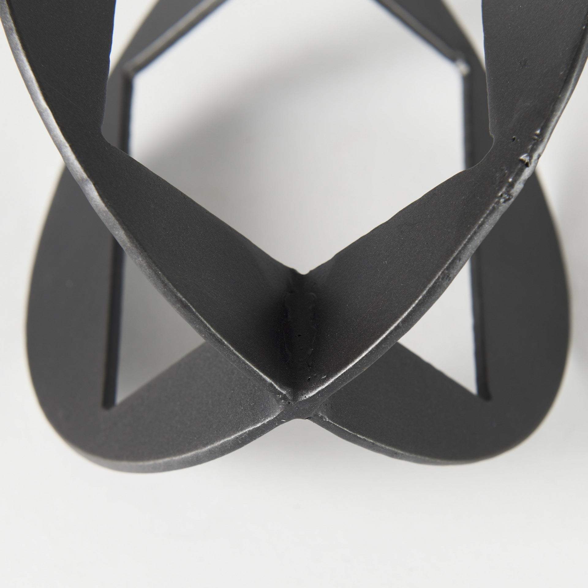 Petite Black Metal Geometric Decor Piece - Homeroots - Flyclothing LLC